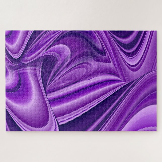 Purple Flower Rainbow Dreams Jigsaw Puzzle (Horizontal)
