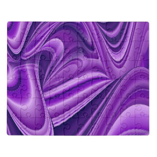 Purple Flower Rainbow Dreams Jigsaw Puzzle