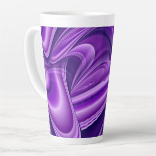 Purple Flower Rainbow Dreams Latte Mug