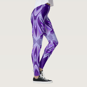 Purple Flower Rainbow Dreams Leggings
