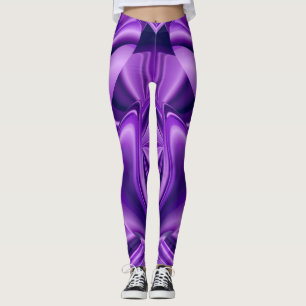 Purple Flower Rainbow Dreams Leggings
