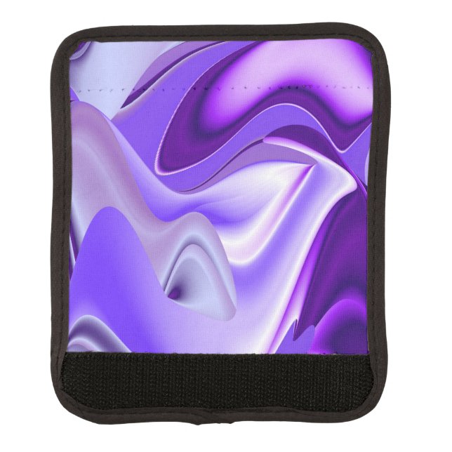 Purple Flower Rainbow Dreams Luggage Handle Wrap (Front)