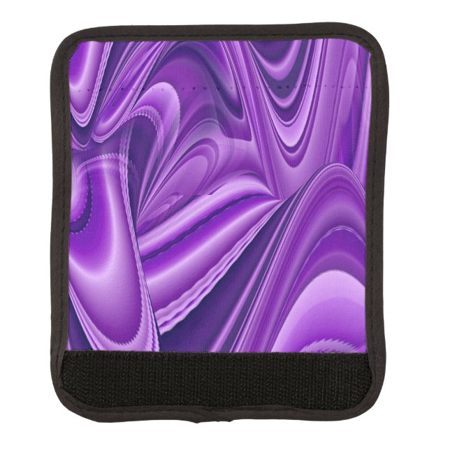 Purple Flower Rainbow Dreams Luggage Handle Wrap (Front)