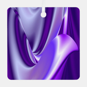 Purple Flower Rainbow Dreams Metal Ornament