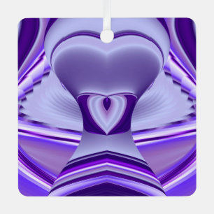 Purple Flower Rainbow Dreams Metal Ornament