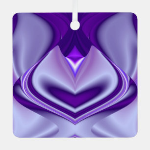 Purple Flower Rainbow Dreams Metal Ornament