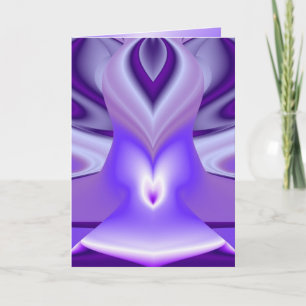 Purple Flower Rainbow Dreams Note Card