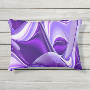 Purple Flower Rainbow Dreams Outdoor Pillow