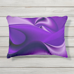 Purple Flower Rainbow Dreams Outdoor Pillow