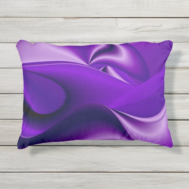 Purple Flower Rainbow Dreams Outdoor Pillow (Front)