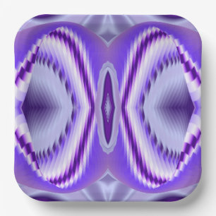 Purple Flower Rainbow Dreams Paper Plates