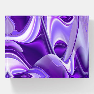 Purple Flower Rainbow Dreams Paperweight