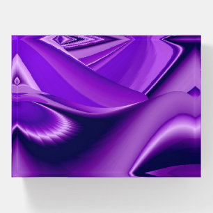 Purple Flower Rainbow Dreams Paperweight