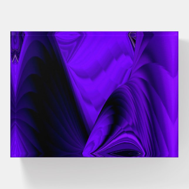 Purple Flower Rainbow Dreams Paperweight (Front)