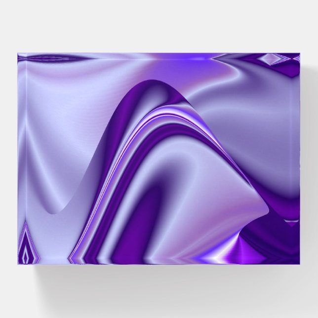Purple Flower Rainbow Dreams Paperweight (Front)