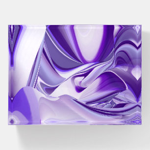 Purple Flower Rainbow Dreams Paperweight