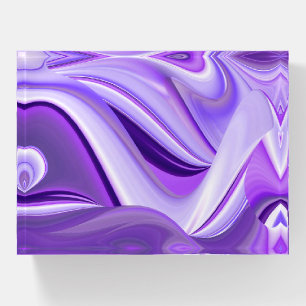 Purple Flower Rainbow Dreams Paperweight
