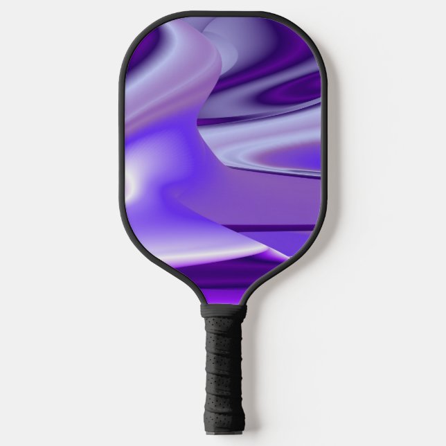 Purple Flower Rainbow Dreams Pickleball Paddle (Front)