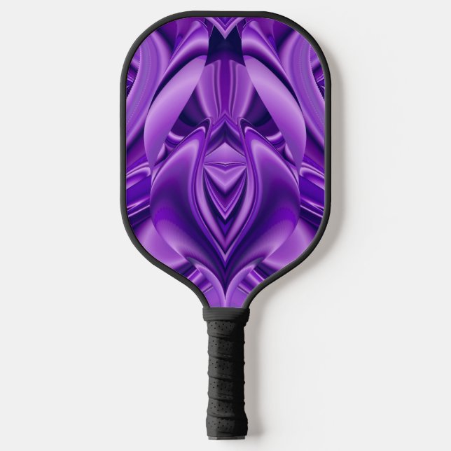 Purple Flower Rainbow Dreams Pickleball Paddle (Front)