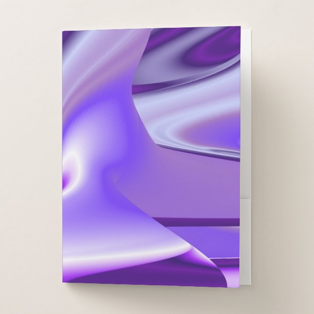 Purple Flower Rainbow Dreams Pocket Folder (Front)