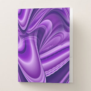 Purple Flower Rainbow Dreams Pocket Folder