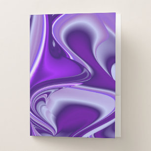 Purple Flower Rainbow Dreams Pocket Folder