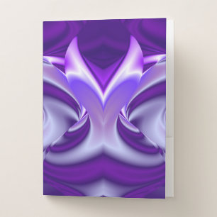 Purple Flower Rainbow Dreams Pocket Folder