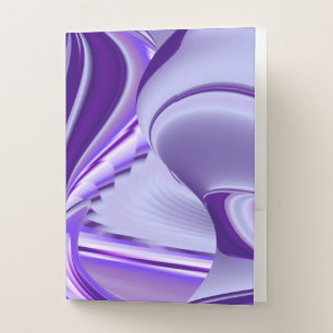 Purple Flower Rainbow Dreams Pocket Folder