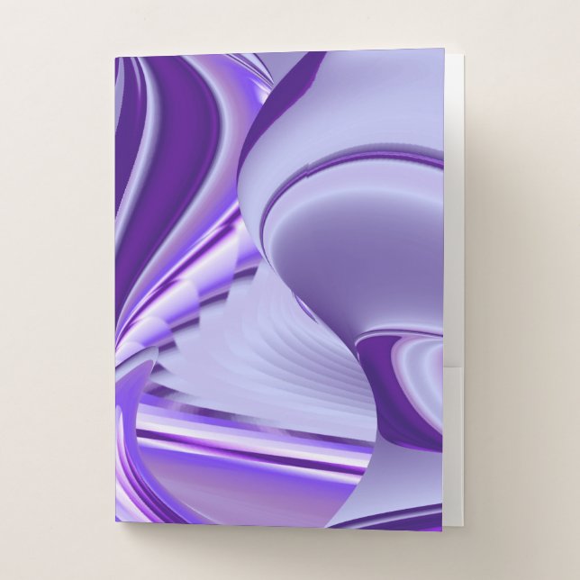 Purple Flower Rainbow Dreams Pocket Folder (Front)