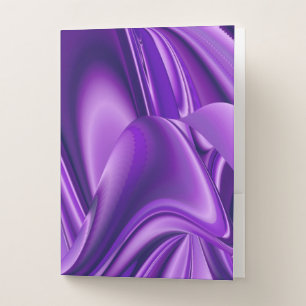 Purple Flower Rainbow Dreams Pocket Folder