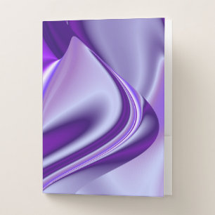 Purple Flower Rainbow Dreams Pocket Folder