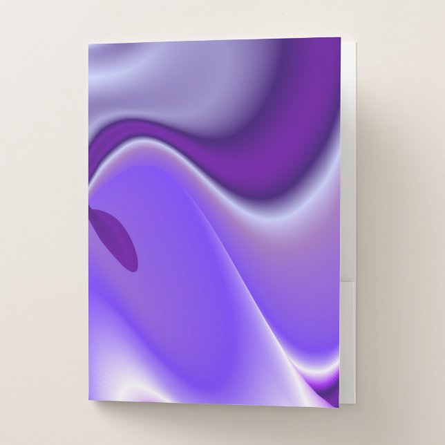 Purple Flower Rainbow Dreams Pocket Folder (Front)