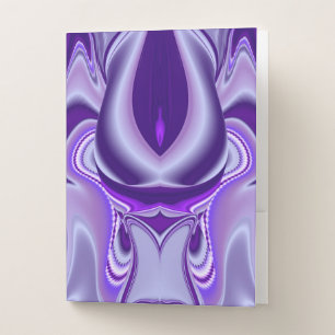 Purple Flower Rainbow Dreams Pocket Folder