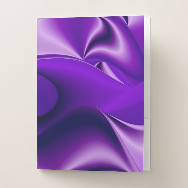 Purple Flower Rainbow Dreams Pocket Folder (Front)
