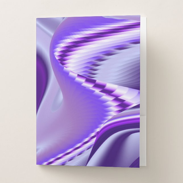 Purple Flower Rainbow Dreams Pocket Folder (Front)