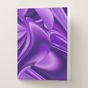 Purple Flower Rainbow Dreams Pocket Folder