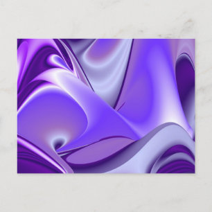 Purple Flower Rainbow Dreams Postcard