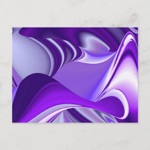 Purple Flower Rainbow Dreams Postcard