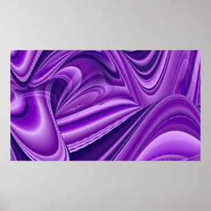 Purple Flower Rainbow Dreams Poster