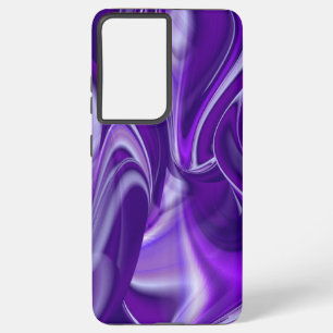 Purple Flower Rainbow Dreams Samsung Galaxy S21 Ultra Case