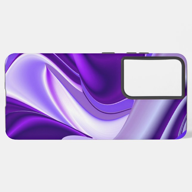 Purple Flower Rainbow Dreams Samsung Galaxy Case (Back Horizontal)