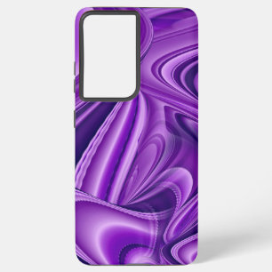 Purple Flower Rainbow Dreams Samsung Galaxy S21 Ultra Case