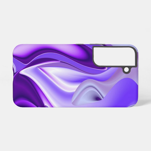 Purple Flower Rainbow Dreams Samsung Galaxy Case (Back Horizontal)