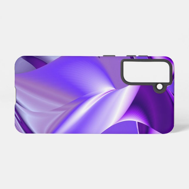 Purple Flower Rainbow Dreams Samsung Galaxy Case (Back Horizontal)