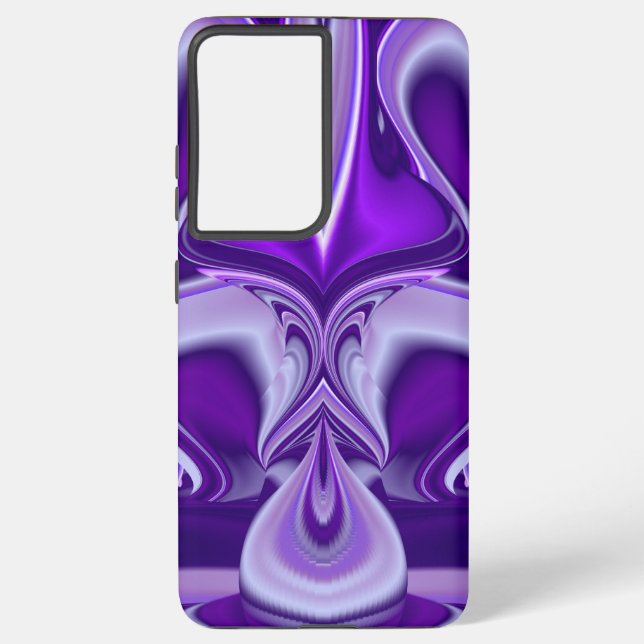 Purple Flower Rainbow Dreams Samsung Galaxy Case (Back)