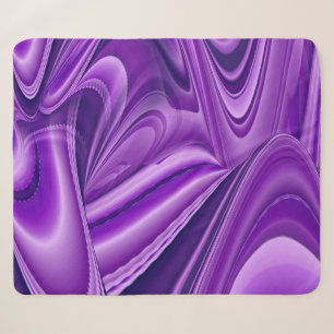 Purple Flower Rainbow Dreams Sherpa Blanket