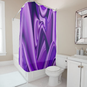 Purple Flower Rainbow Dreams Shower Curtain