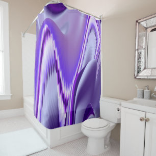 Purple Flower Rainbow Dreams Shower Curtain