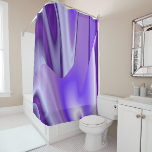 Purple Flower Rainbow Dreams Shower Curtain