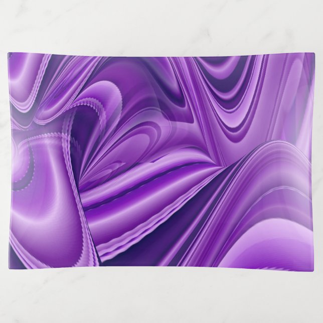 Purple Flower Rainbow Dreams Trinket Tray (Front)